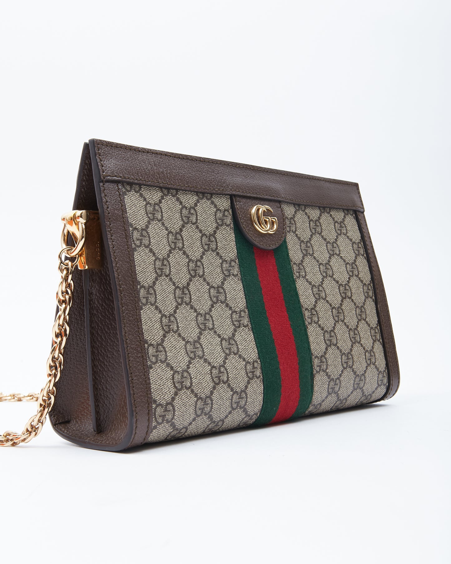 Gucci GG Supreme Canvas Small Ophidia Web Shoulder Bag