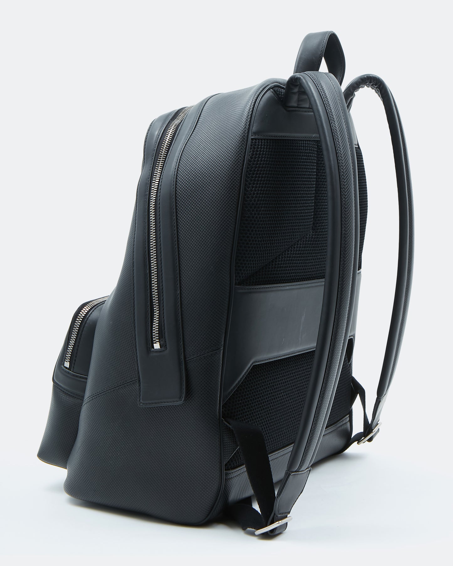 Bottega Veneta Black Leather Quilted Backpack