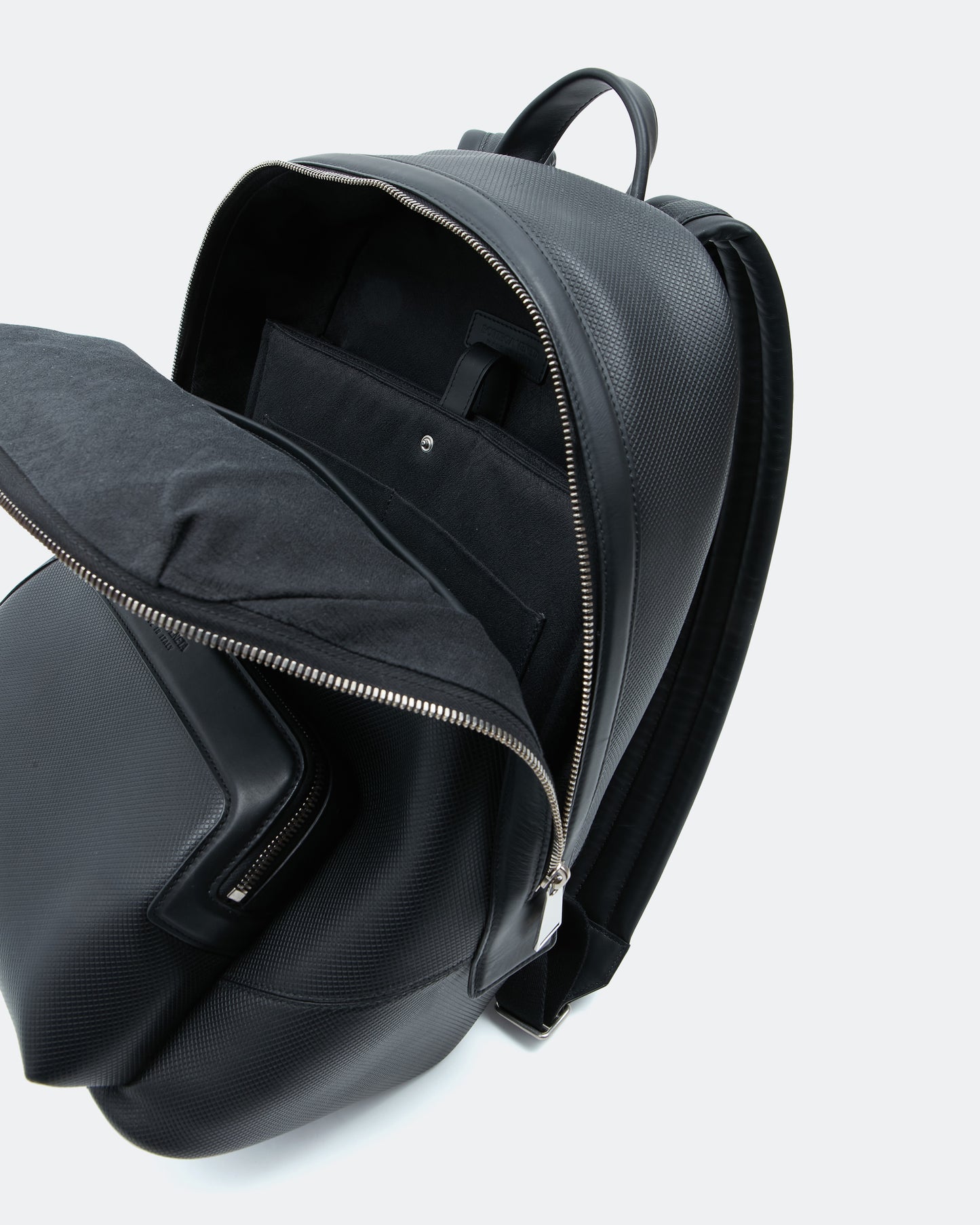 Bottega Veneta Black Leather Quilted Backpack