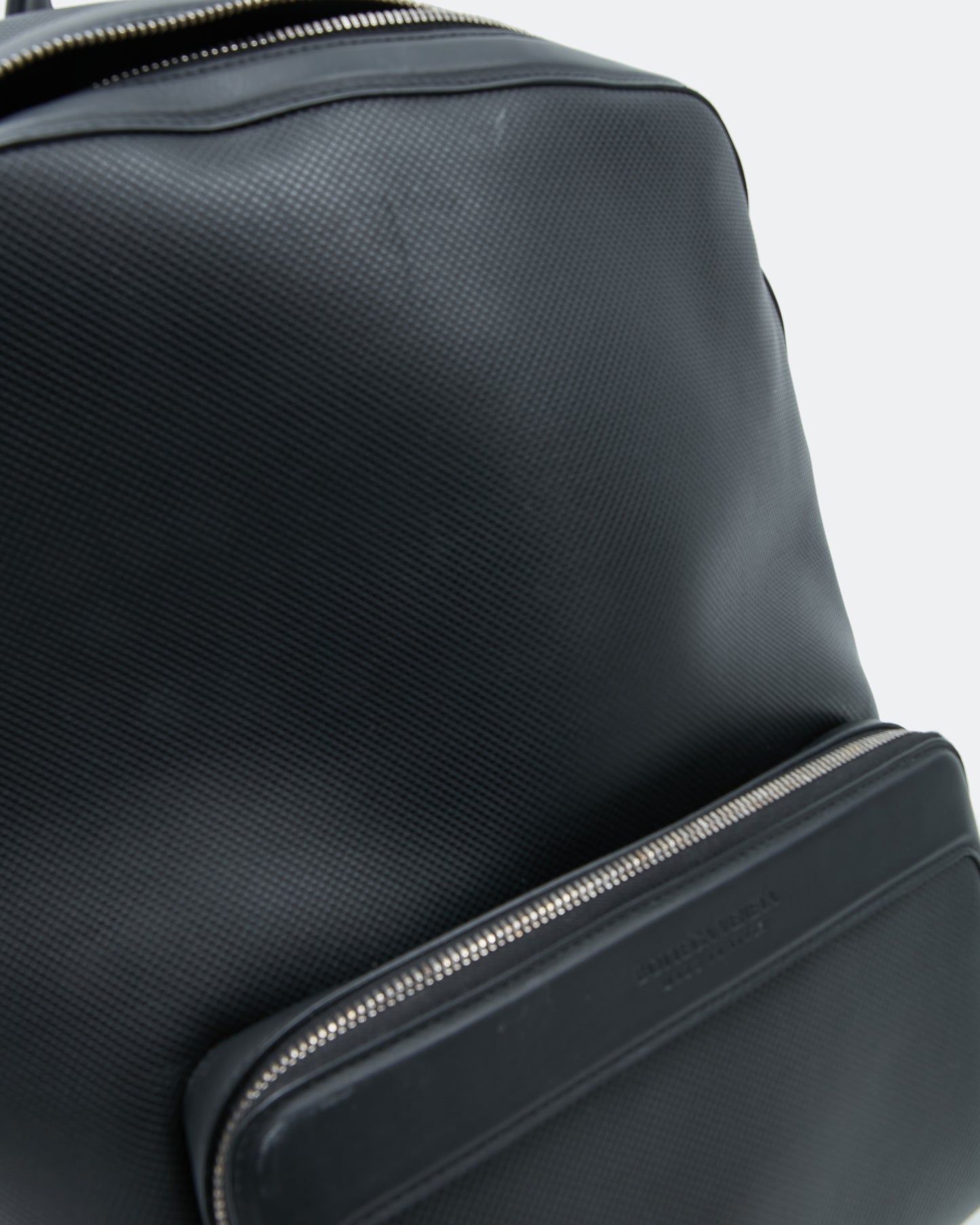 Bottega Veneta Black Leather Quilted Backpack