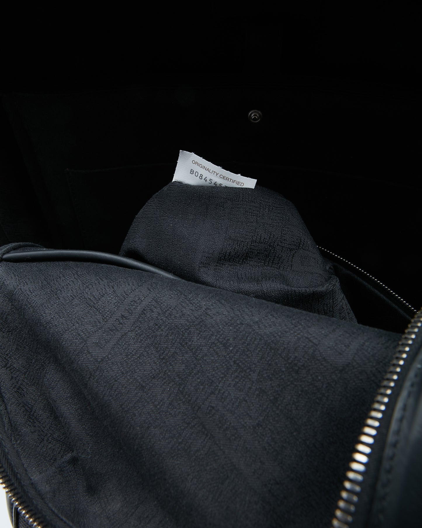 Bottega Veneta Black Leather Quilted Backpack