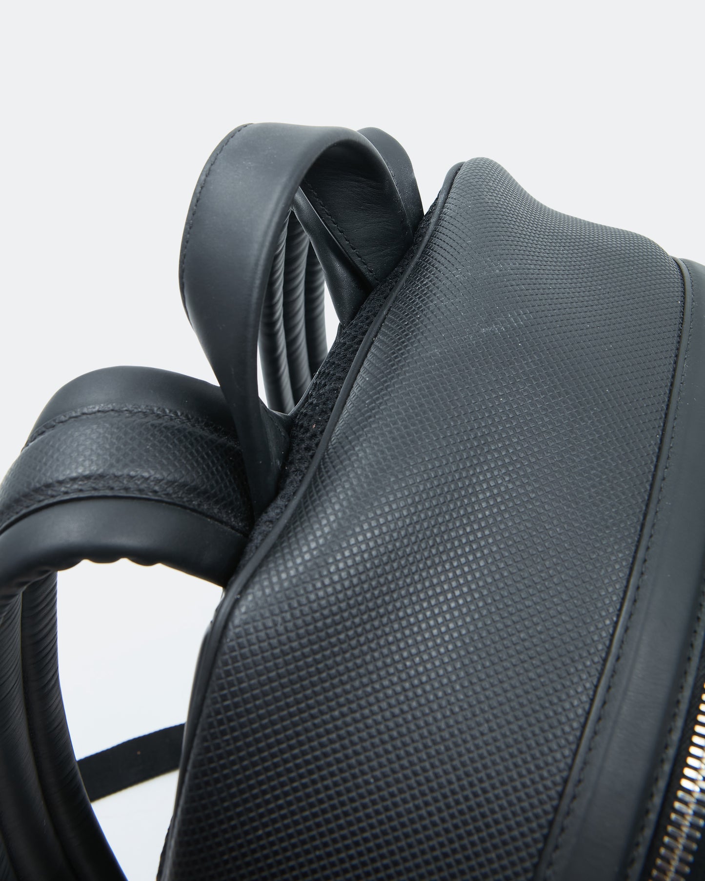 Bottega Veneta Black Leather Quilted Backpack