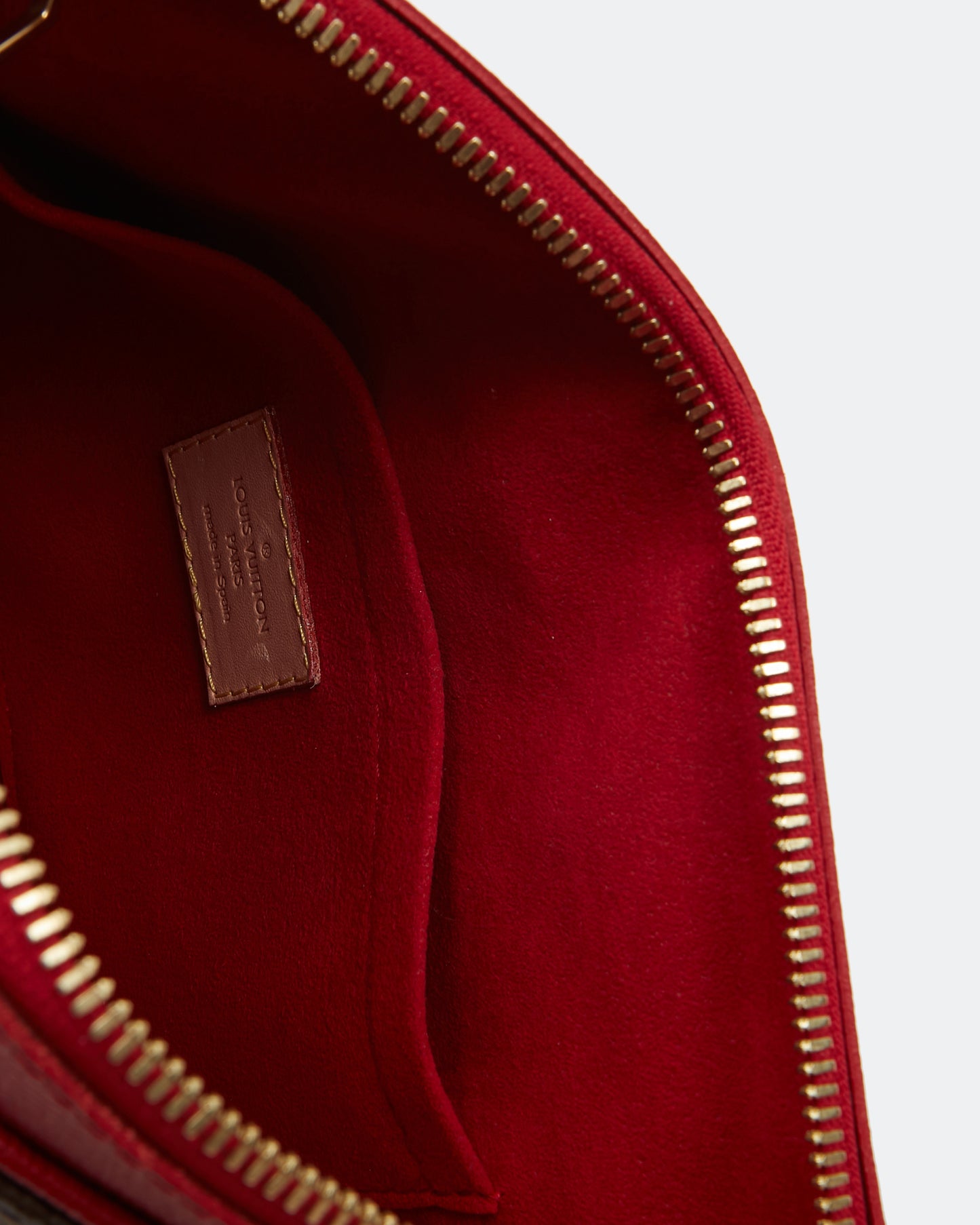 Louis Vuitton Monogram Canvas & Red Leather Pallas BB Bag