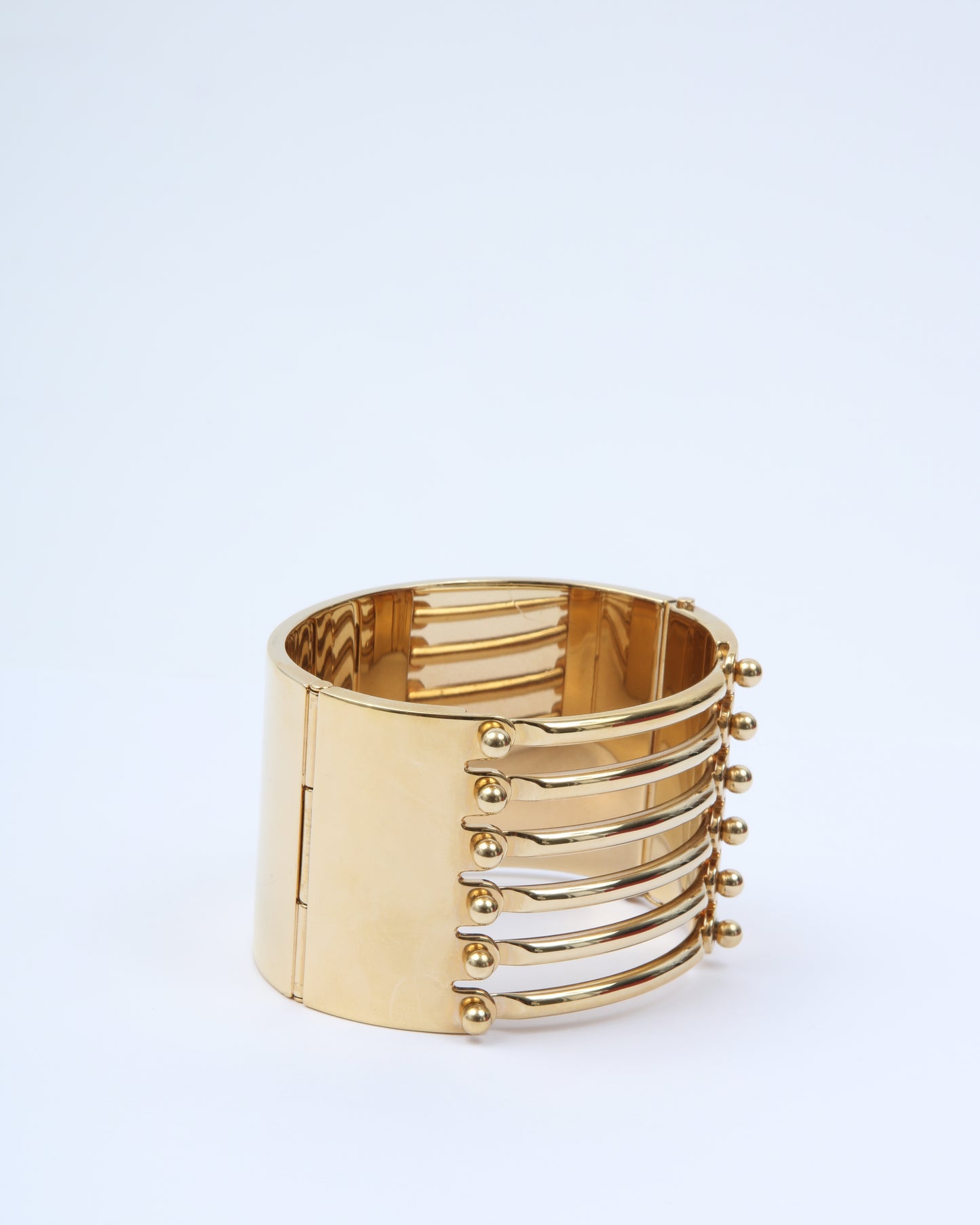 Chloe Gold Wide Bangle Bracelet