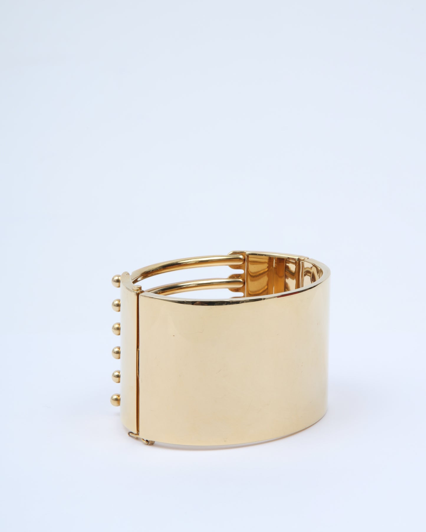 Chloe Gold Wide Bangle Bracelet