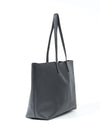 Saint Laurent Black YSL Leather Tote Bag
