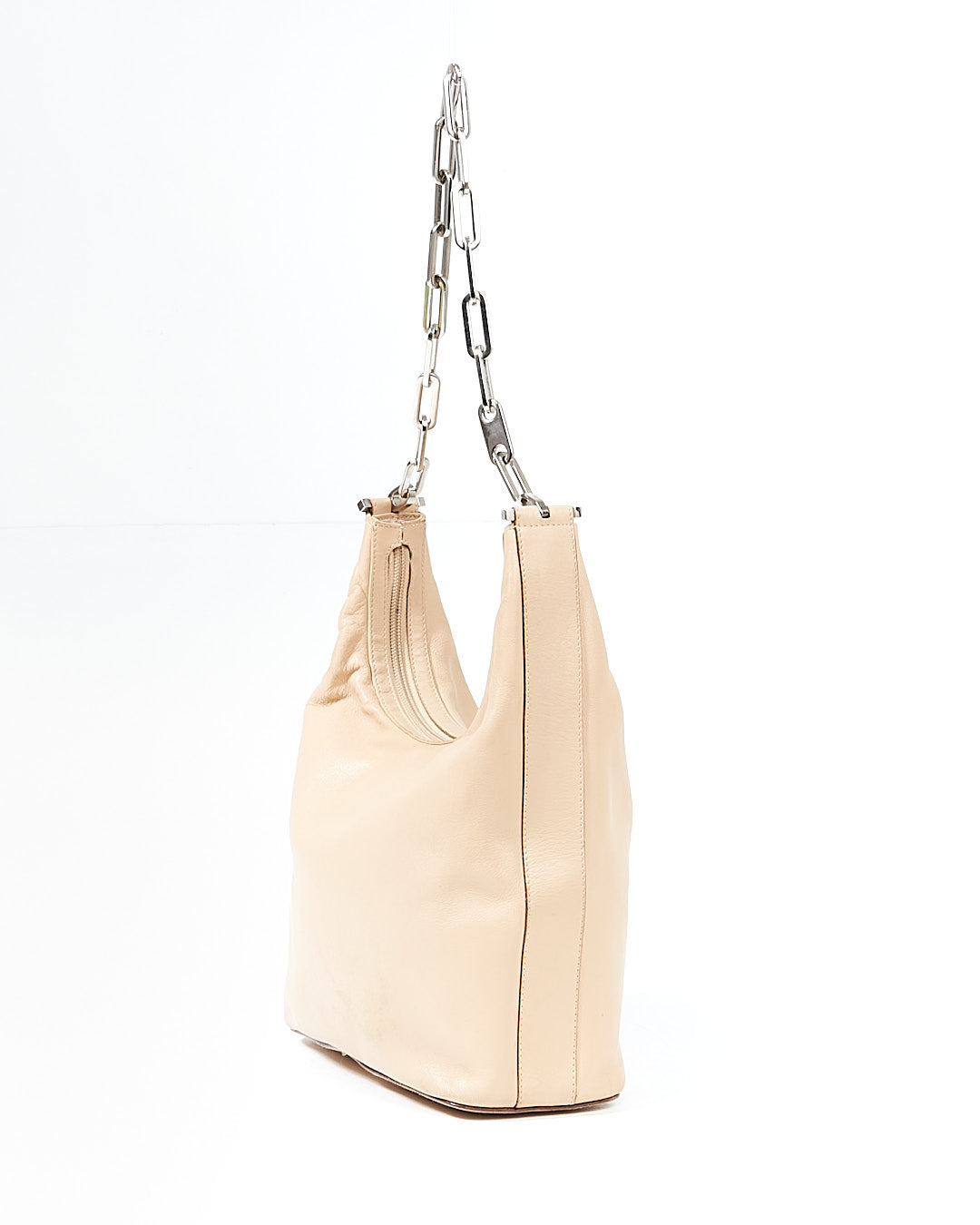 Gucci Beige Vintage Leather Chain Shoulder Bag