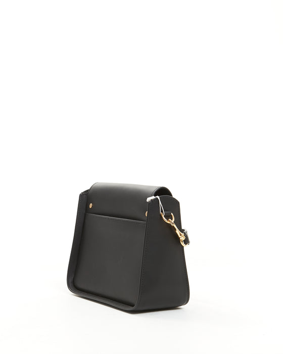 JW Anderson Black Ancor Box Leather Shoulder Bag