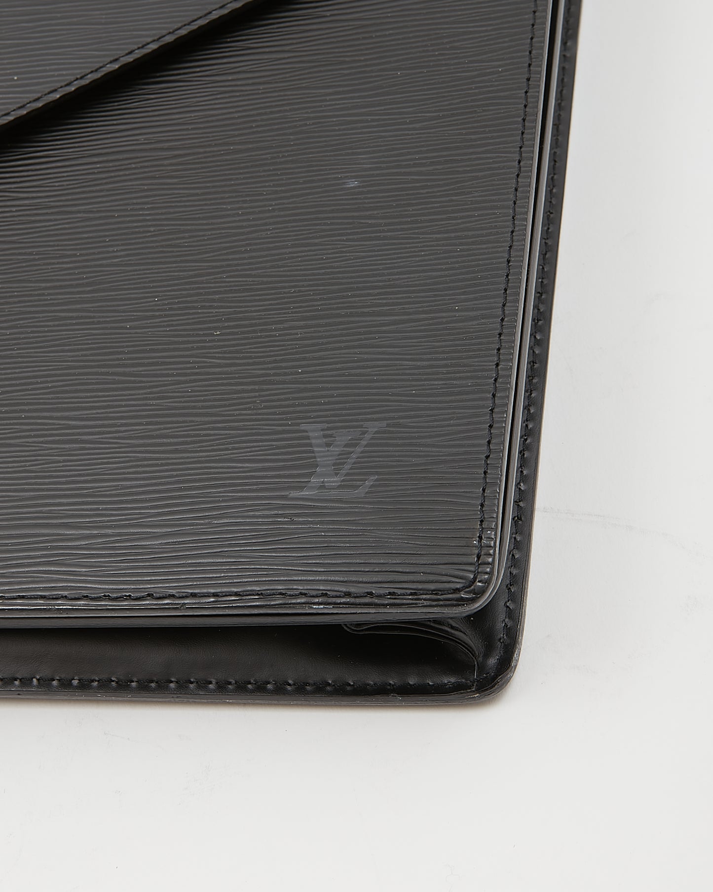 Louis Vuitton Black Epi Serviette Ambassadeur Briefcase Bag