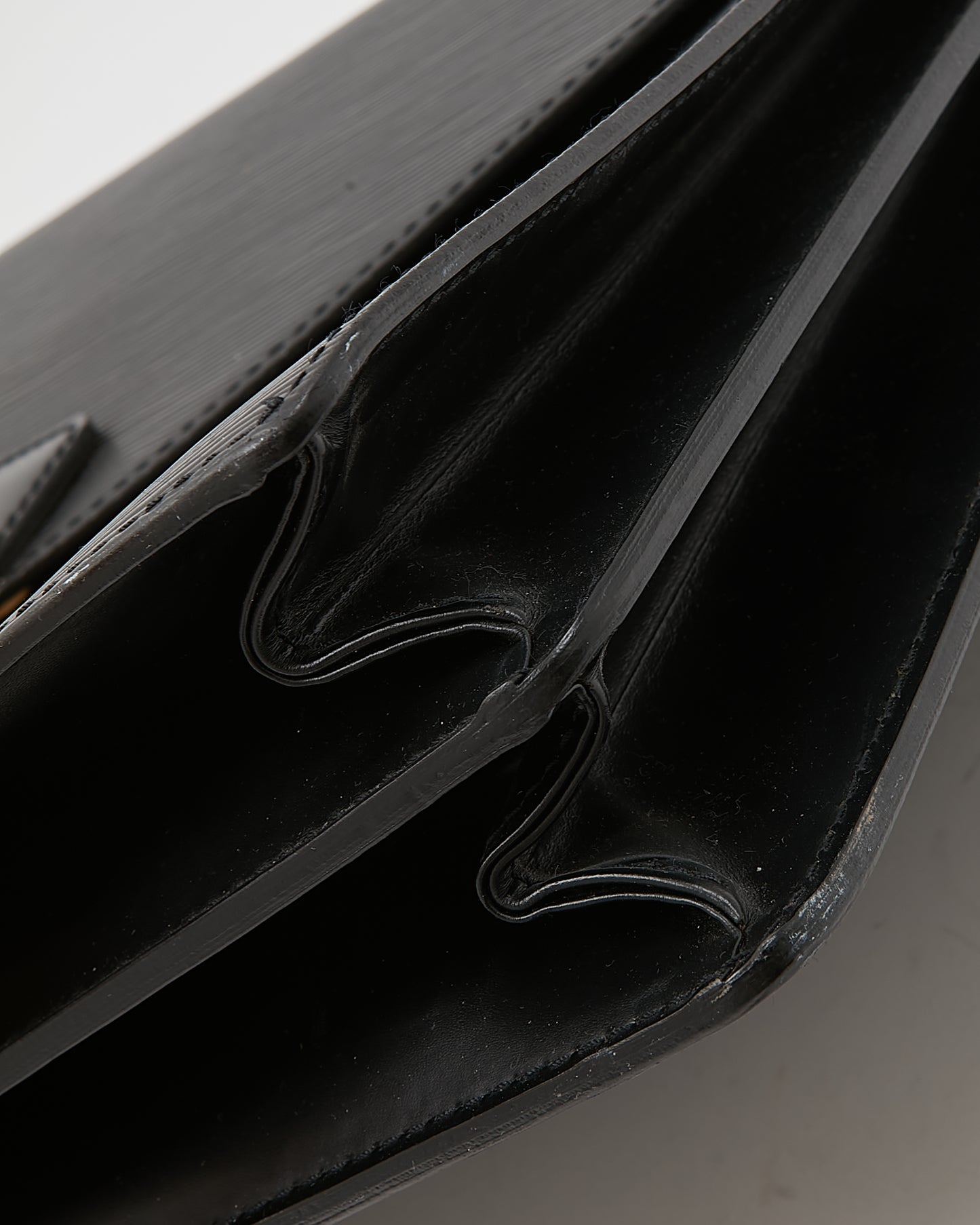 Louis Vuitton Black Epi Serviette Ambassadeur Briefcase Bag
