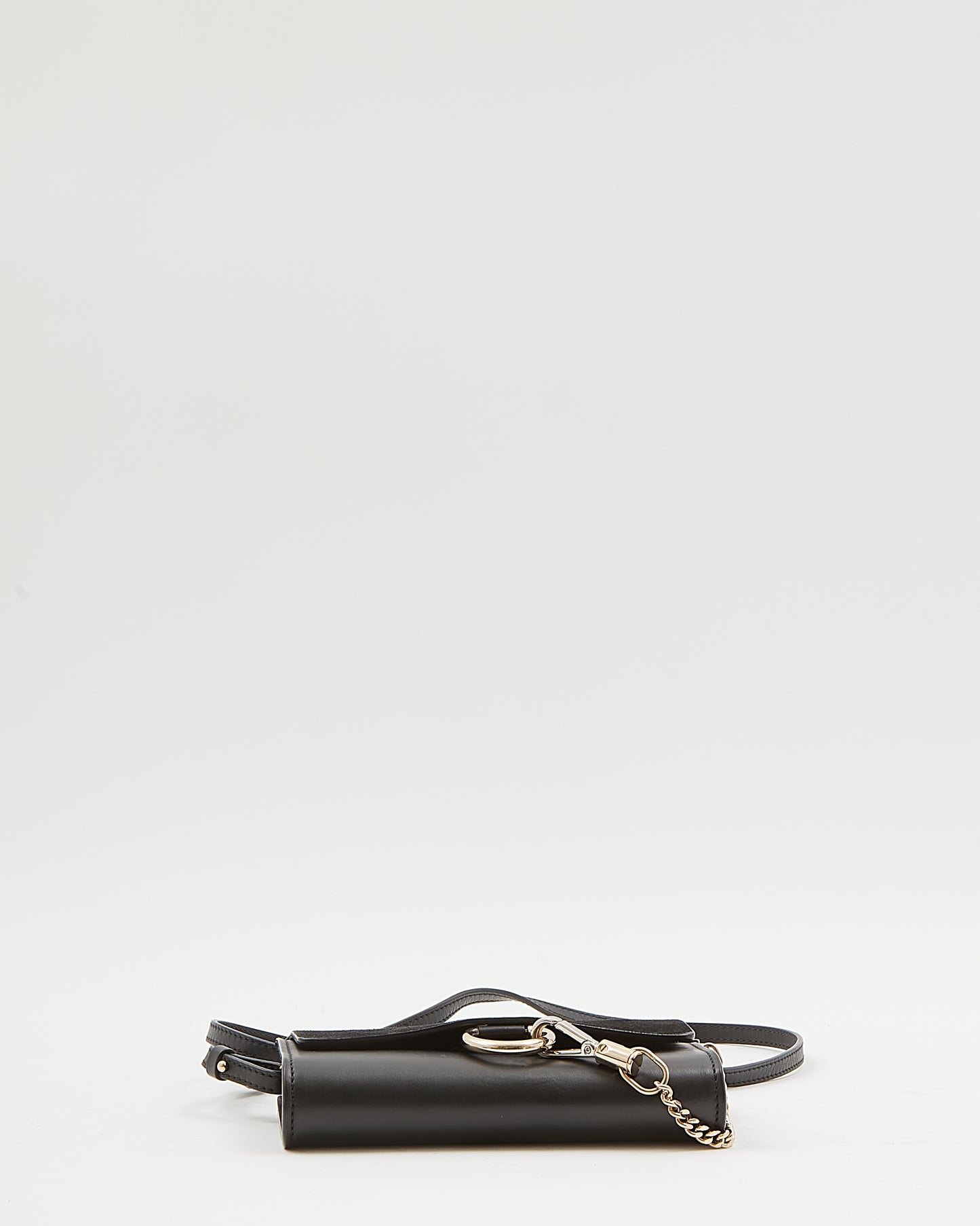 Chloé Black Leather & Suede Mini Faye Crossbody Bag