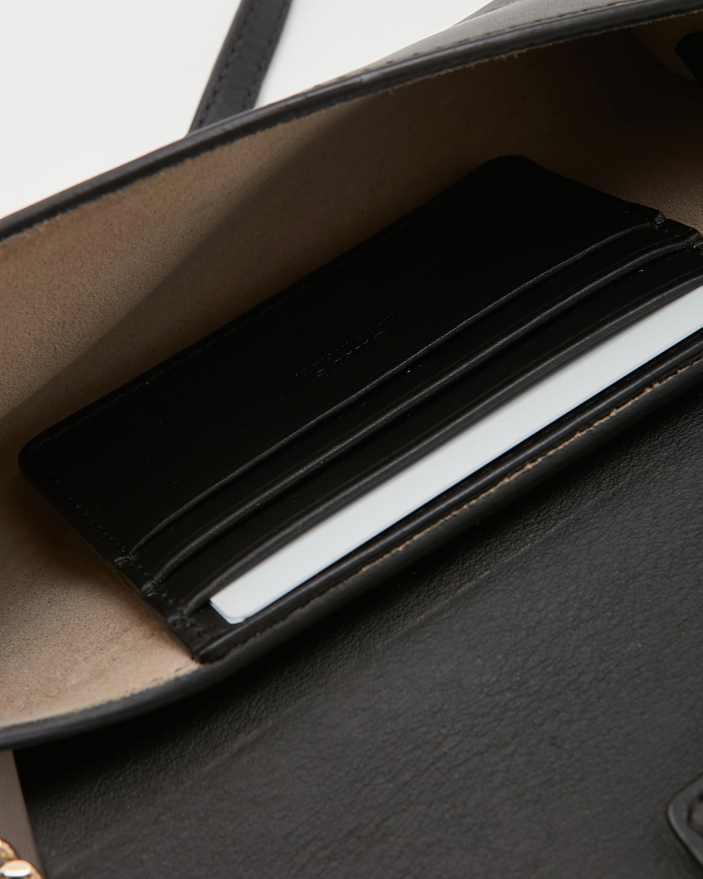 Chloé Black Leather & Suede Mini Faye Crossbody Bag