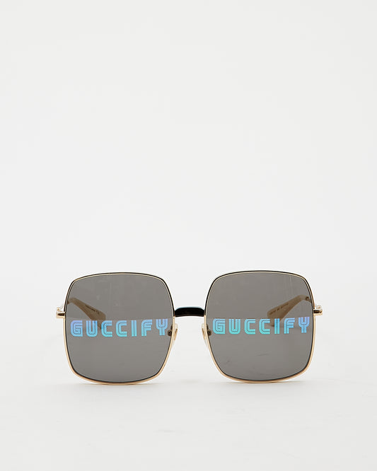 Gucci Square Oversized Guccify GG0414 Sunglasses
