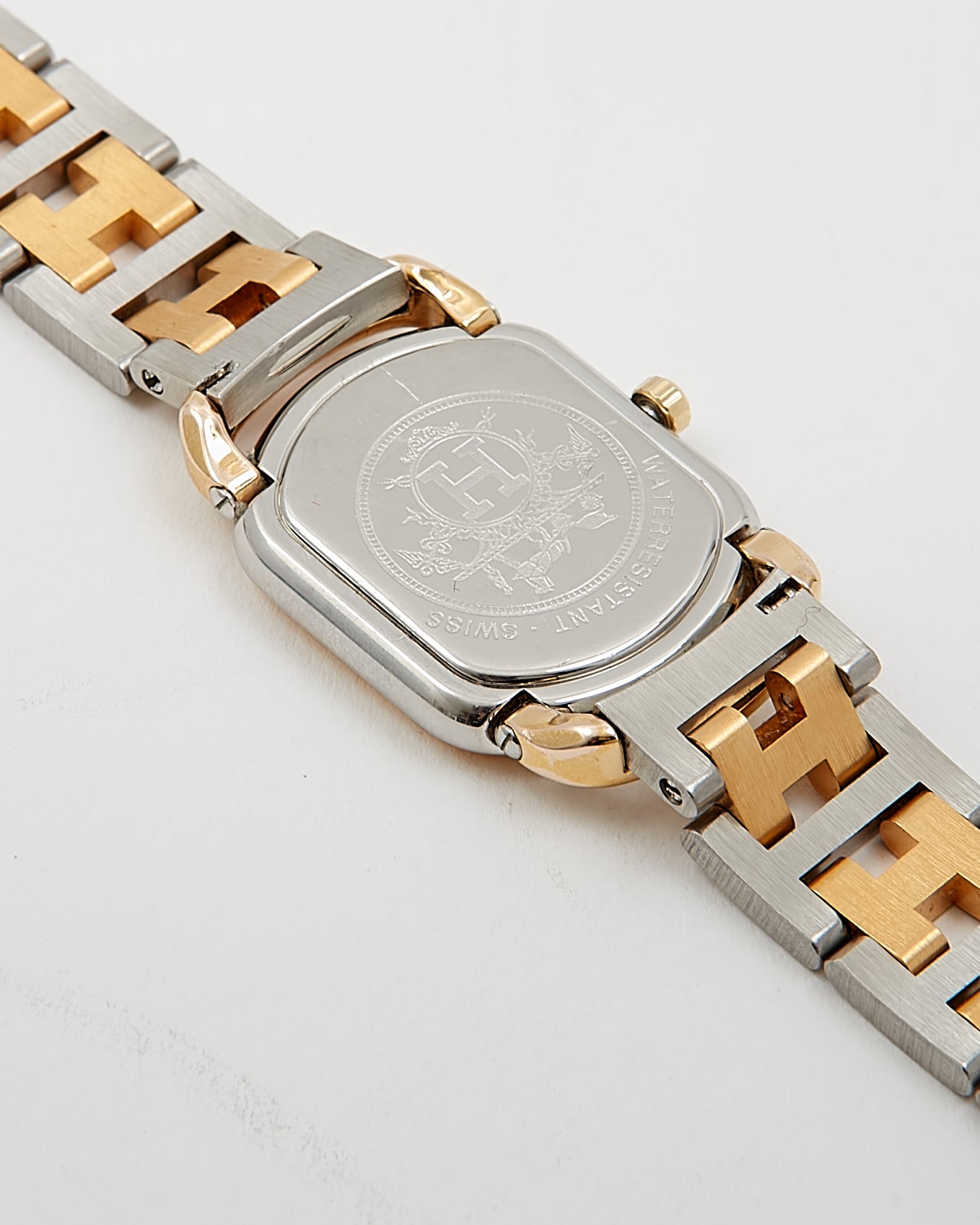 Hermes Gold 18K & Stainless Steel Rallye Watch