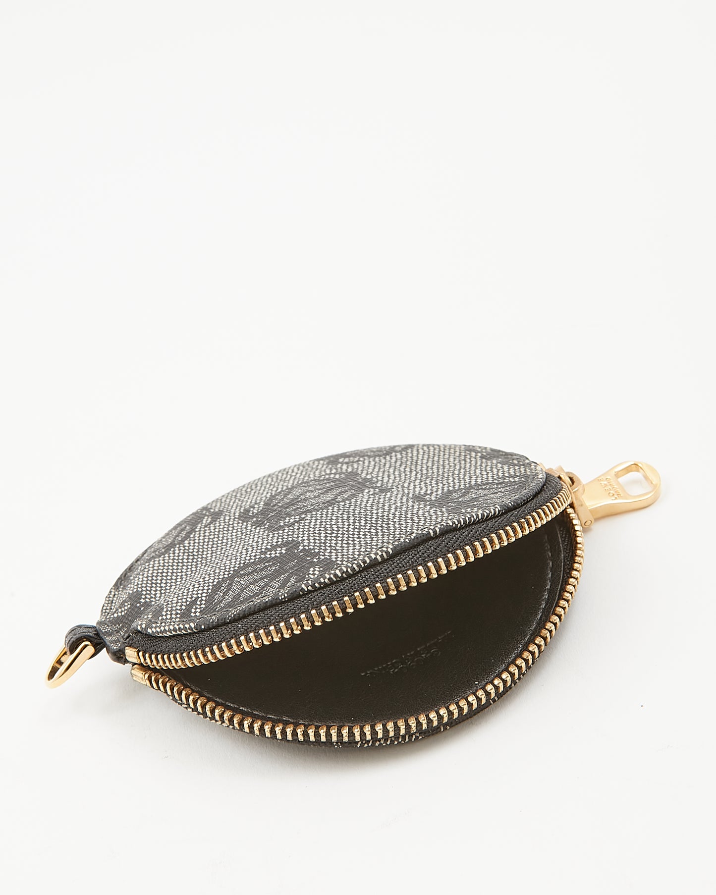 Loewe Portefeuille noir vintage Anagram Cookie Coin Pouch