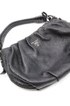 Prada Black Shiny Leather Shoulder Bag