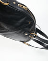 Saint Laurent Black Leather Large YSL Muse Bag
