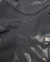 Saint Laurent Black Leather Large YSL Muse Bag