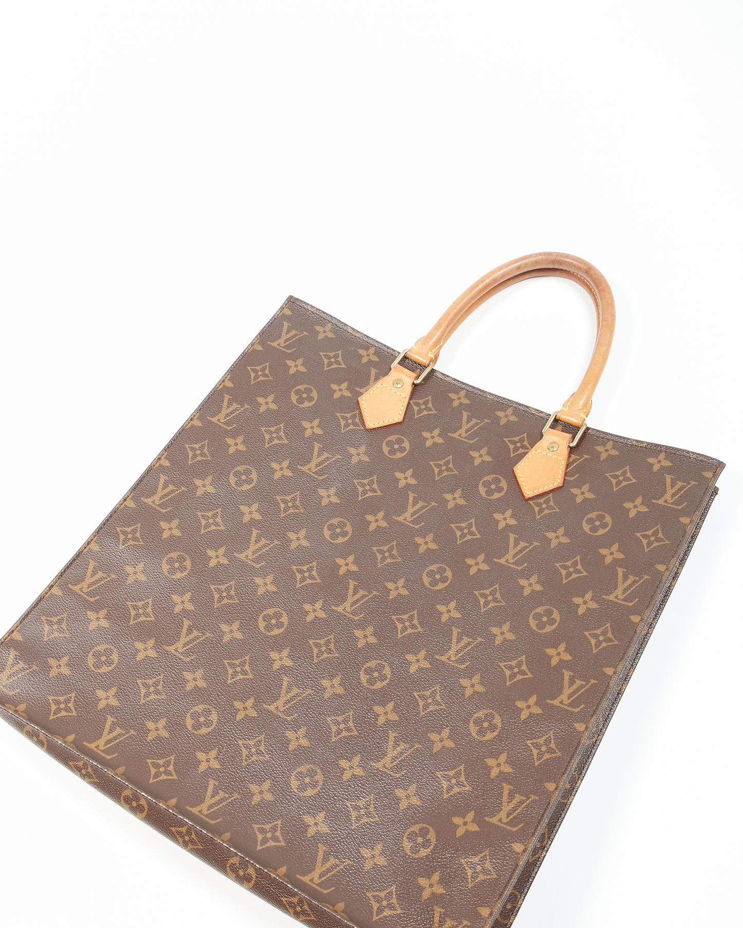Louis Vuitton Monogram Canvas Sac Plat Top Handle Bag