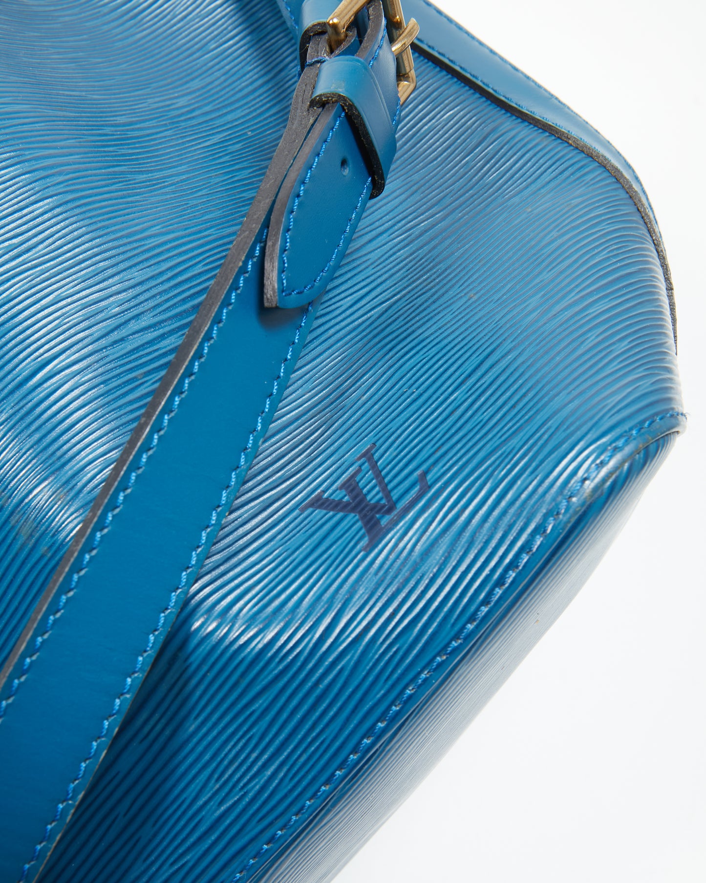 Louis Vuitton Blue Epi Petit Noe Bucket Bag
