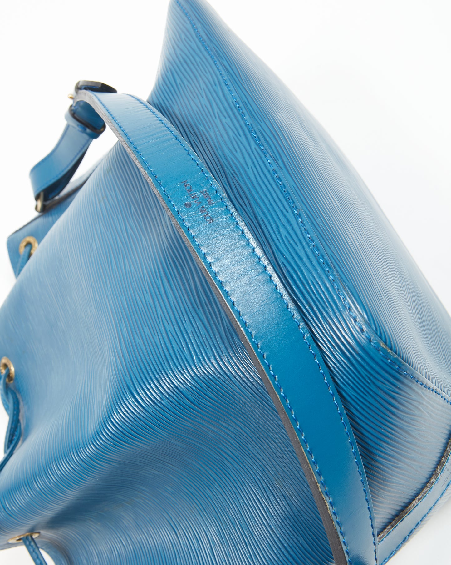 Louis Vuitton Blue Epi Petit Noe Bucket Bag