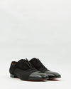 Louboutin Black Suede Alpha Male Flat Oxford Shoe - 44
