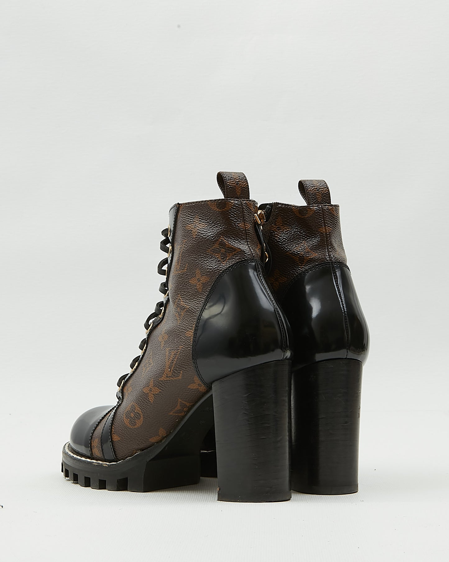Louis Vuitton Monogram Canvas Combat Boots - 39