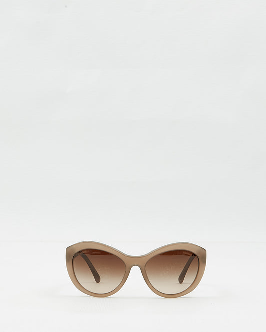 Chanel Grey Purple 5294 Lace Effect Frame Sunglasses