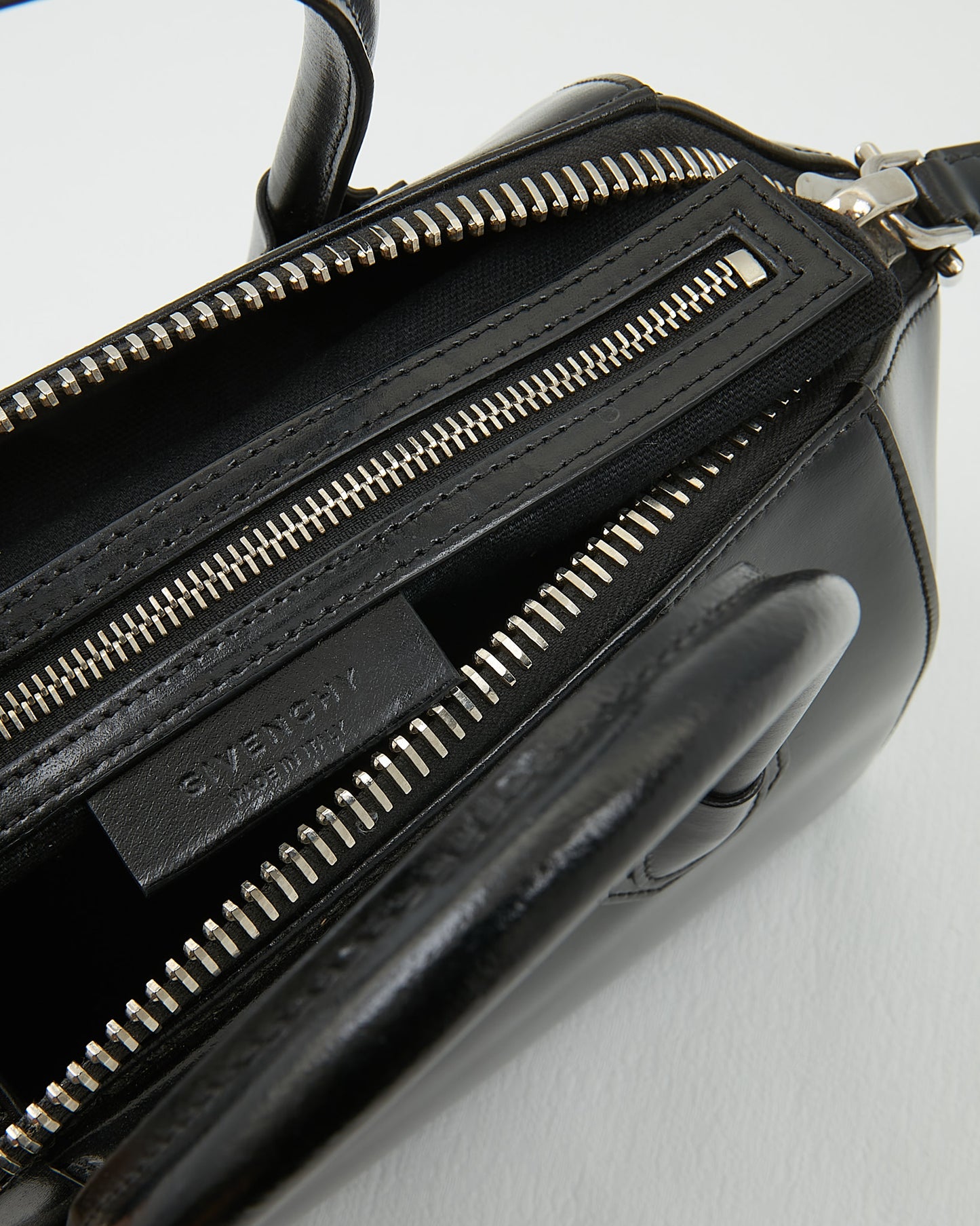 Givenchy Black Shiny Leather Small Antigona Bag
