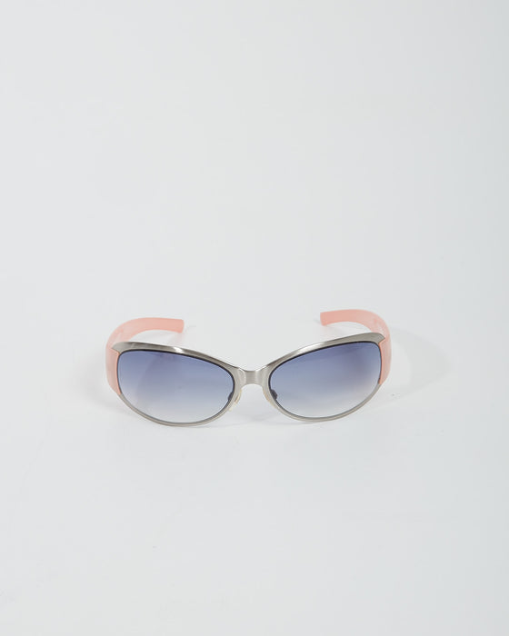 Chanel Pink Enamel & Metal Frame 4116 CC Sunglasses