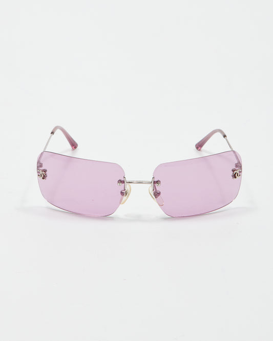 Chanel Pink Lense 4017 CC Logo Sunglasses