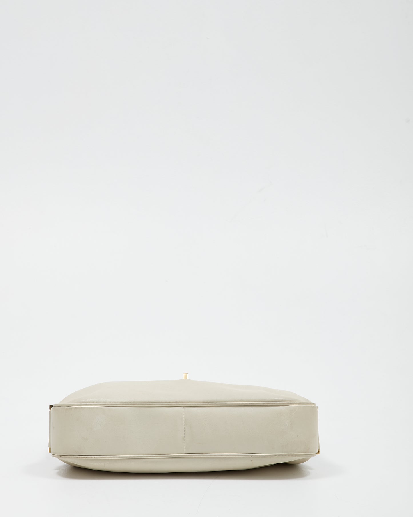 Sac à bandoulière en cuir Web blanc cassé/vert Gucci