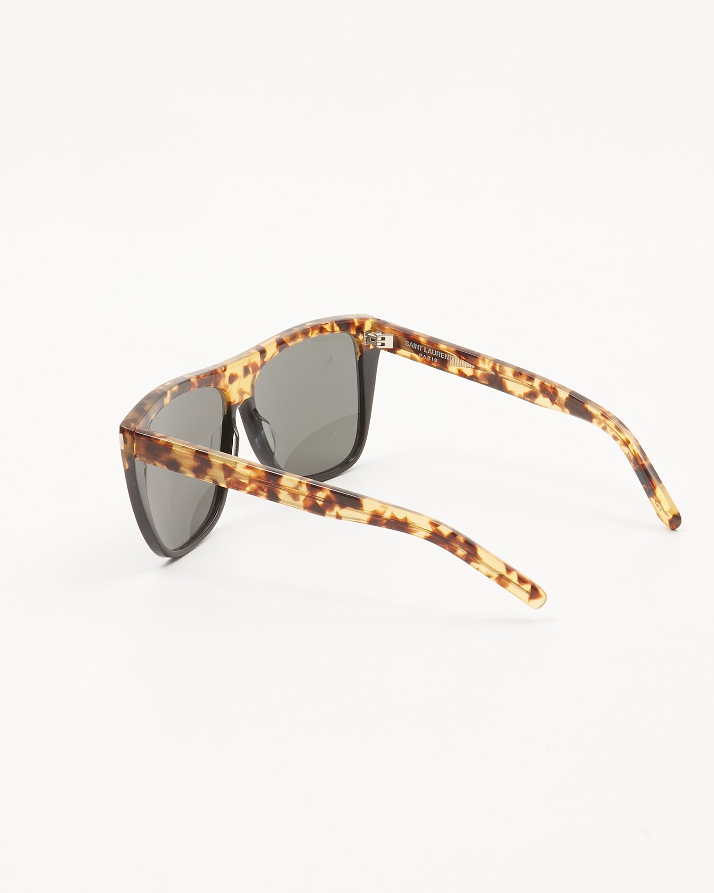 Saint Laurent Light Tortoise/Black SL1 010 Shield Sunglasses
