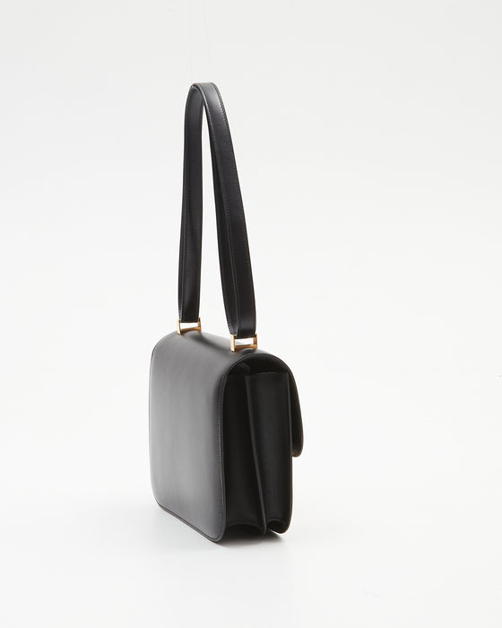 Hermès Black Box Leather Constance 23 Bag