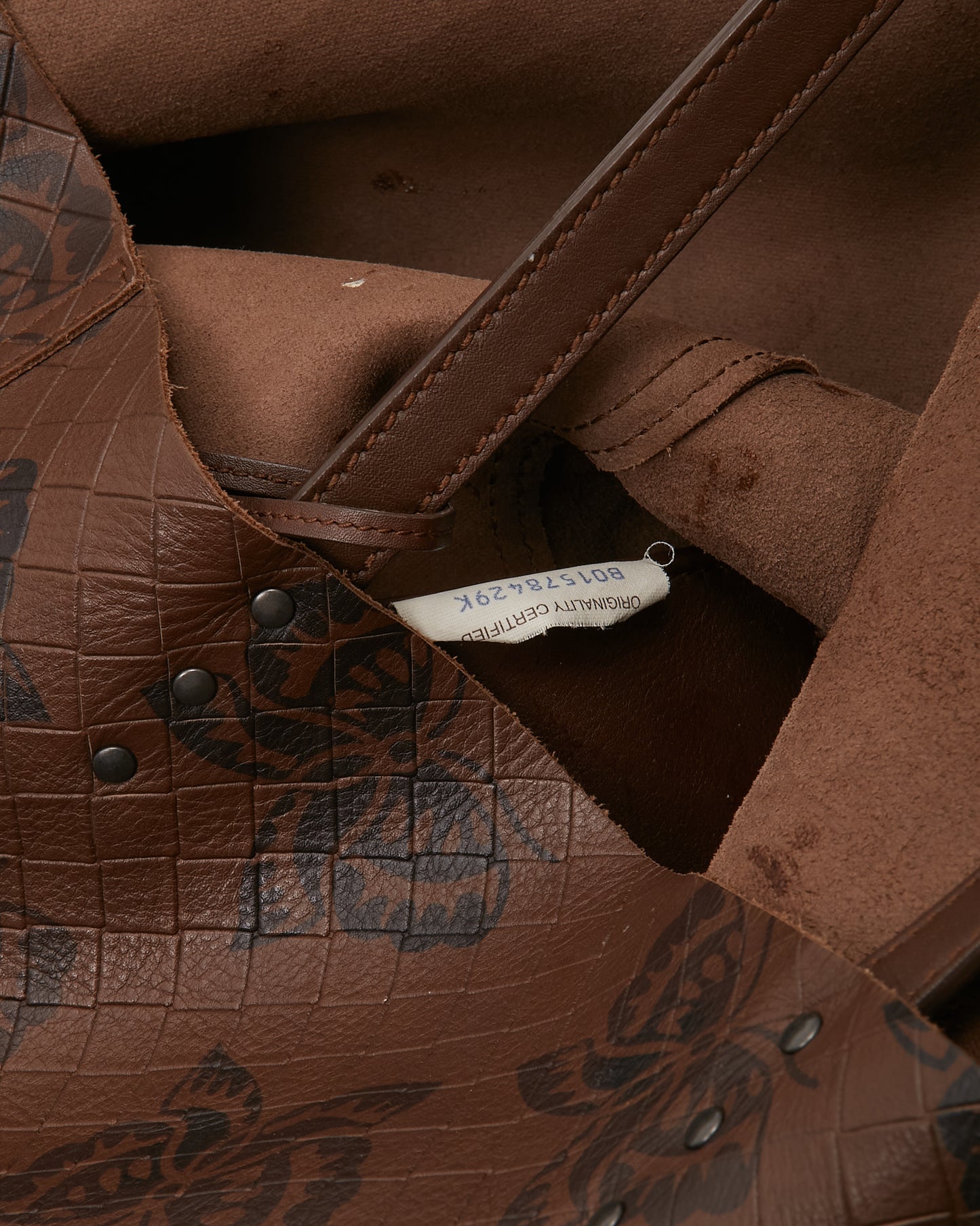 Bottega Veneta Brown Intrecciato Butterfly Tote Bag