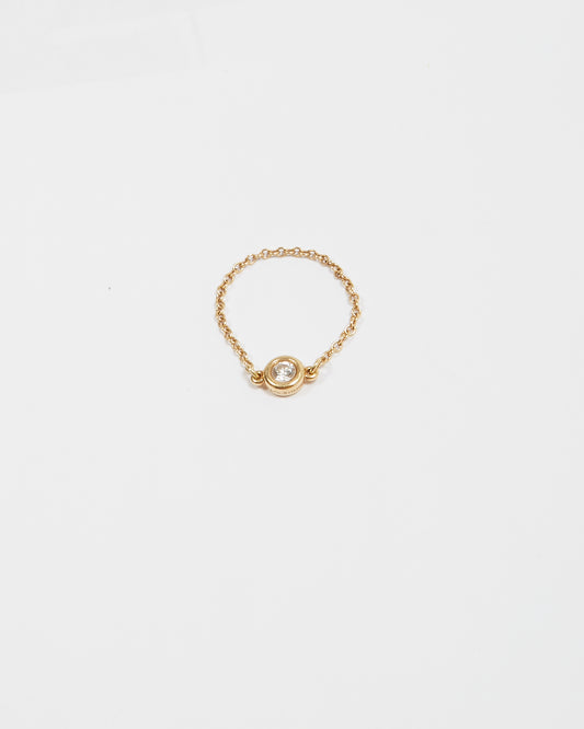 Tiffany & Co Gold Diamond By The Yard Chain Cocktail Ring