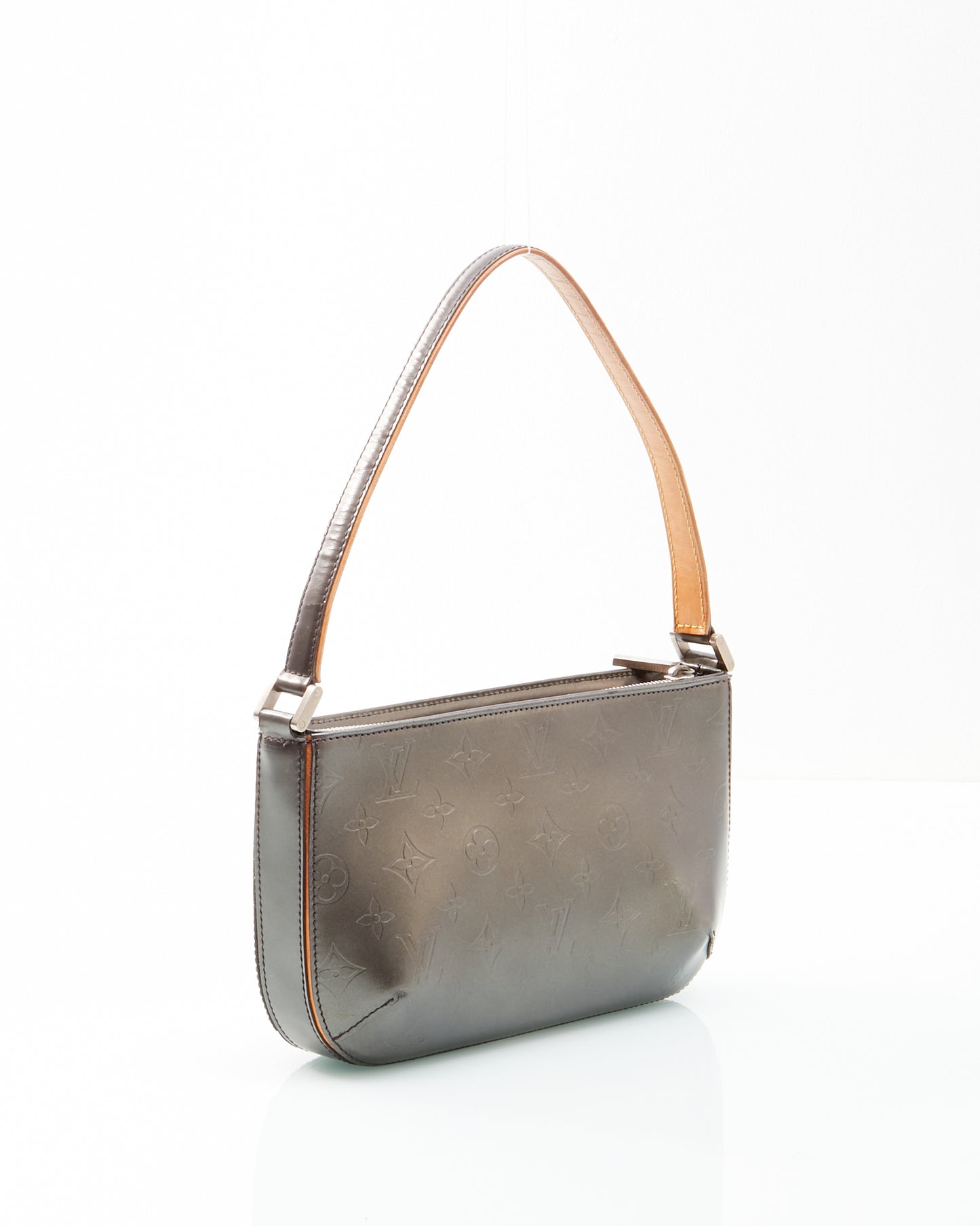 Louis Vuitton Grey Metallic Matt Fowler Monogram Shoulder Bag