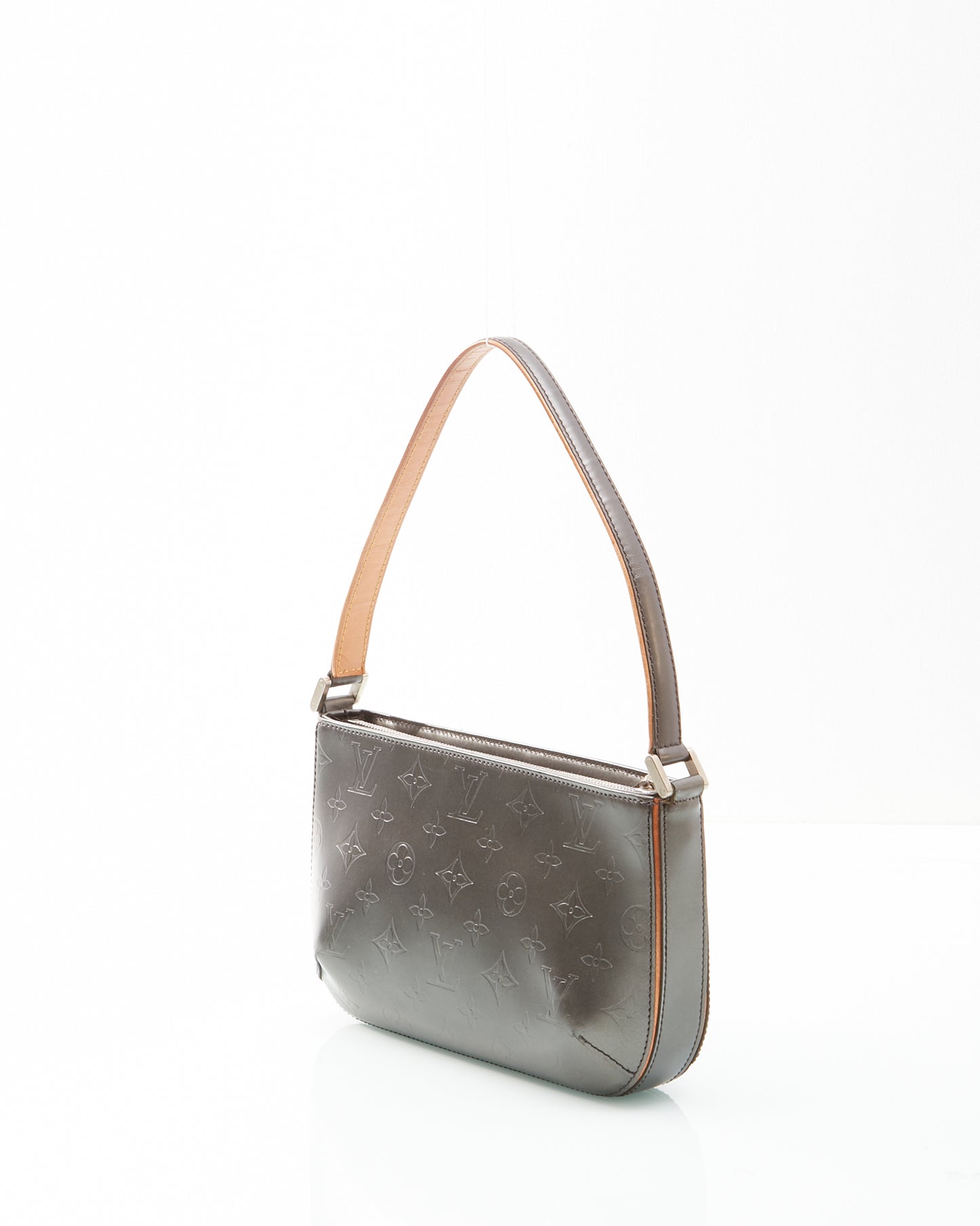 Louis Vuitton Grey Metallic Matt Fowler Monogram Shoulder Bag