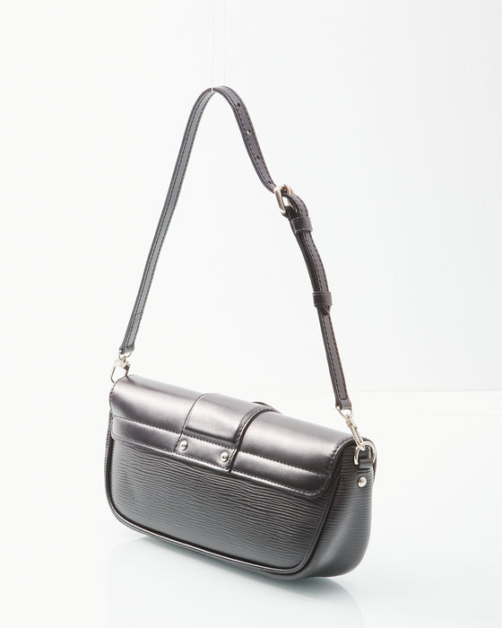 Louis Vuitton Black Epi Leather Pochette Montaigne Shoulder Bag