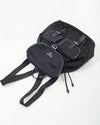 Prada Black Nylon Tessuto Two Pocket BackPack