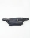 Saint Laurent Black Leather Monogram Belt Bag
