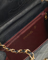 Chanel Black Lambskin Vintage Coco Flap Chain Bag