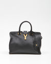 Saint Laurent Black Leather Chyc Cabas Small Tote