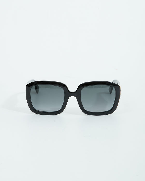 Dior Black Dior 8079O CD Logo Square Sunglasses