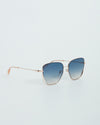 Moschino Rosegold/Blue Lens MOS103 F/S Square Sunglasses