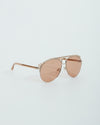Chloé Gold CE152S Aviator Sunglasses