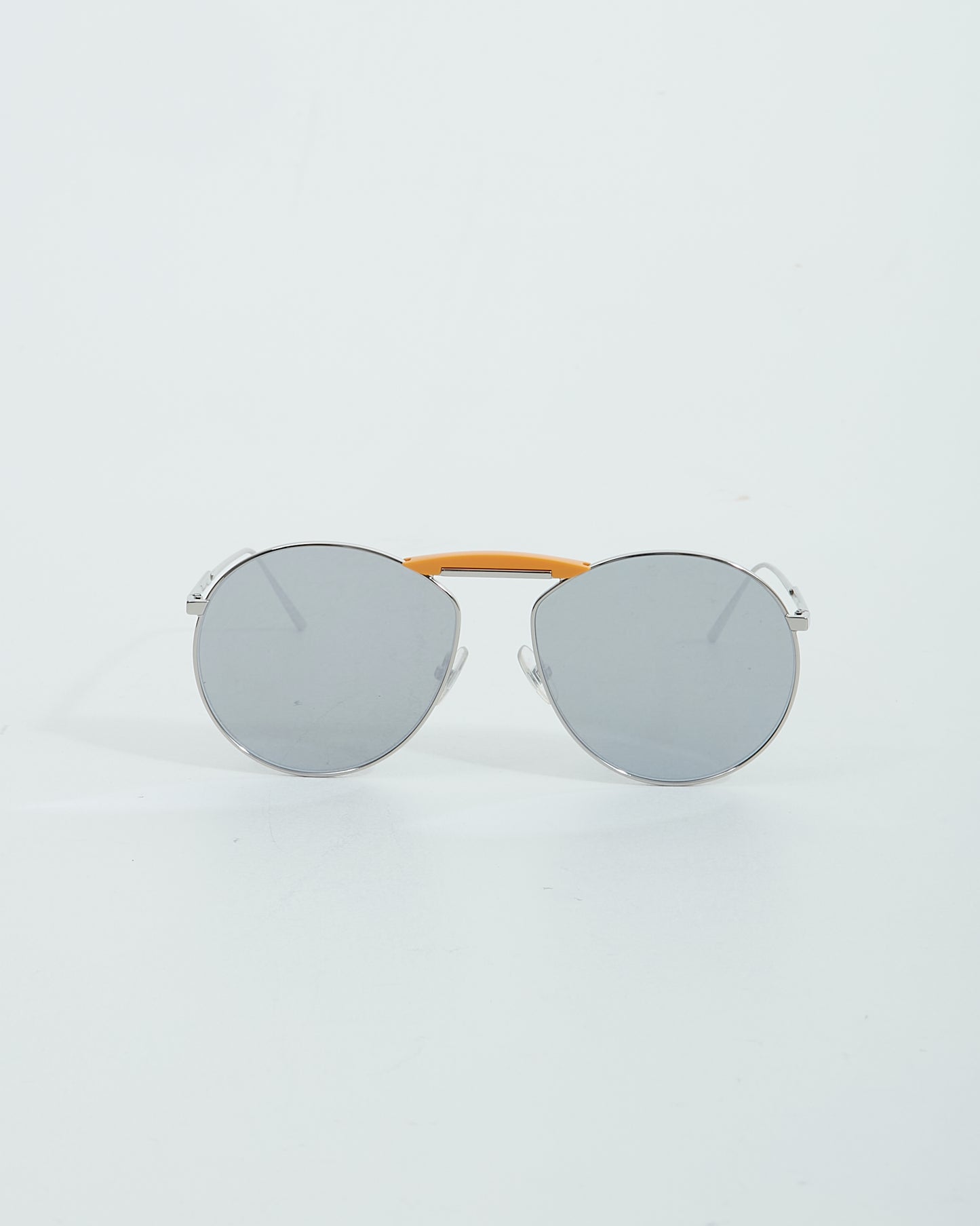 Fendi x GENTLE MONSTER Silver Gentle Fendi No. 2 Round Aviator Sunglasses