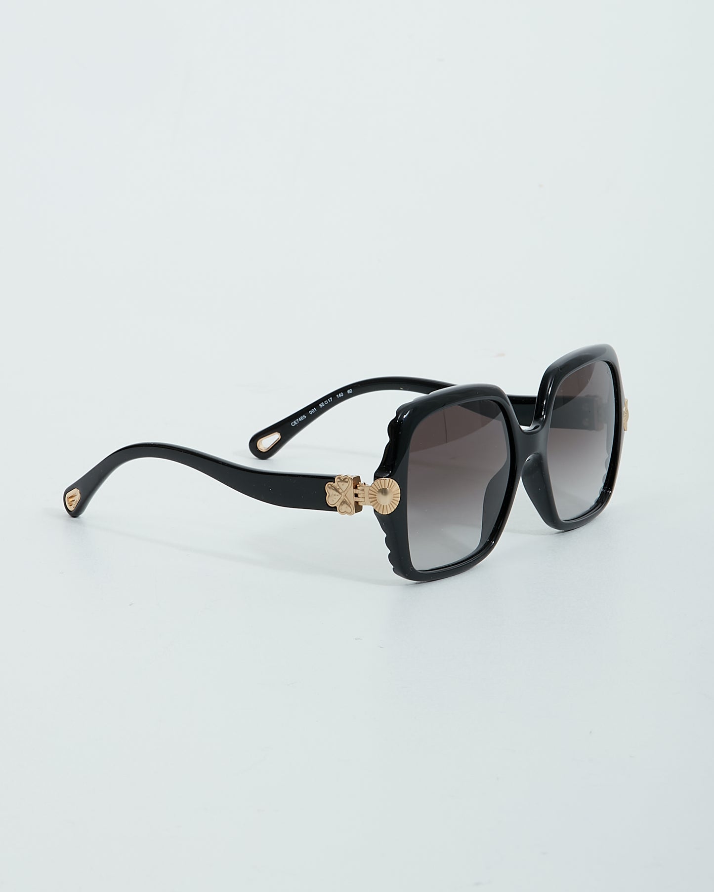 Chloé Black CE746S Square Oversize Sunglasses