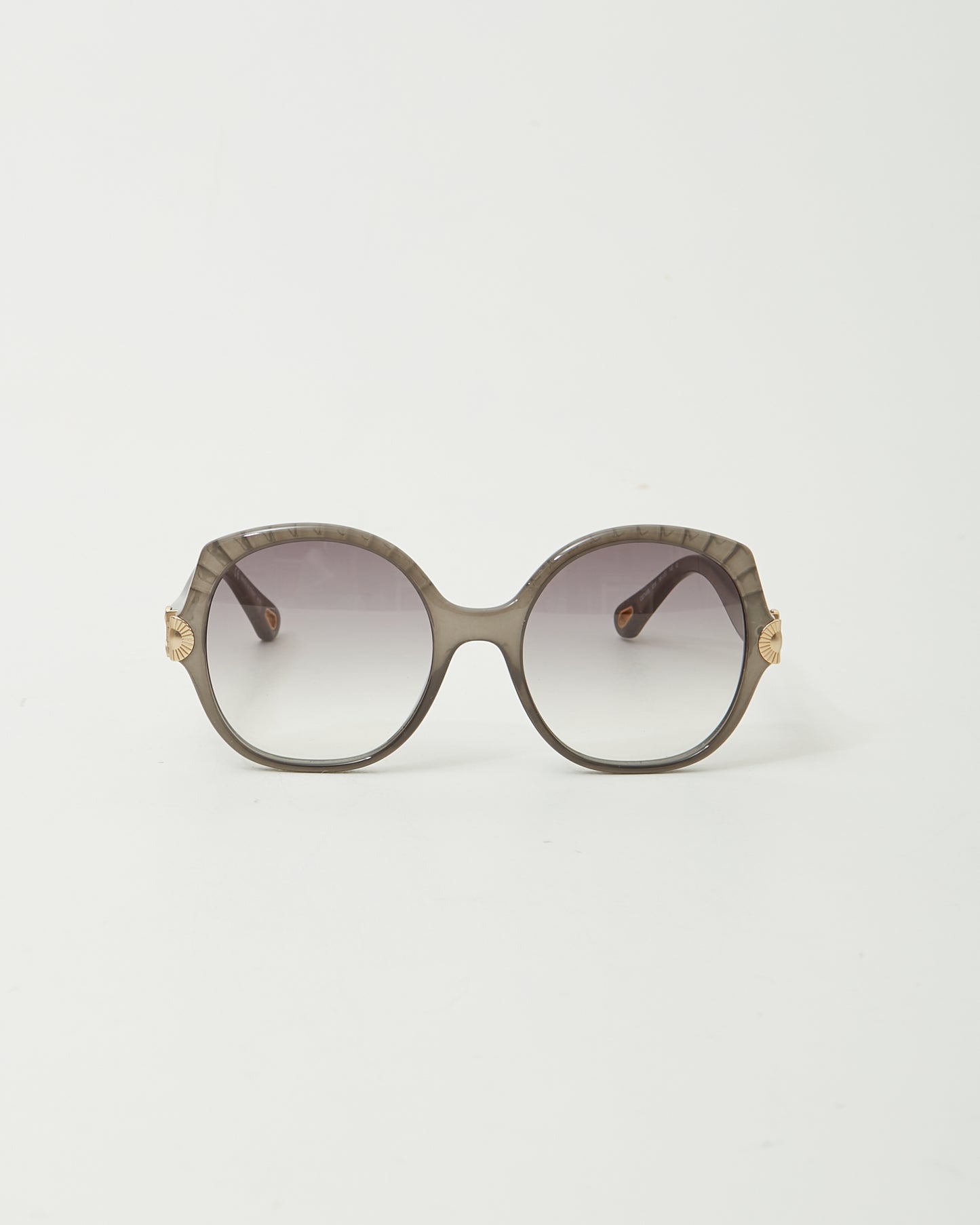 Chloé Grey CE749S Round Oversize Sunglasses