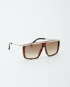 Givenchy Brown Tortoise GV7146/G/S Shield Aviator Sunglasses